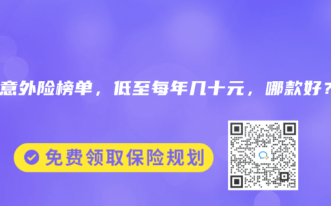 2025年11月意外險(xiǎn)榜單，低至每年幾十元，哪款好？